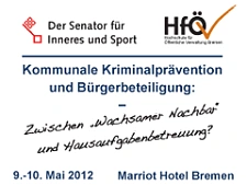 Flyer Tagung: Kommunale Kriminalprävention und Bürgerbeteiligung